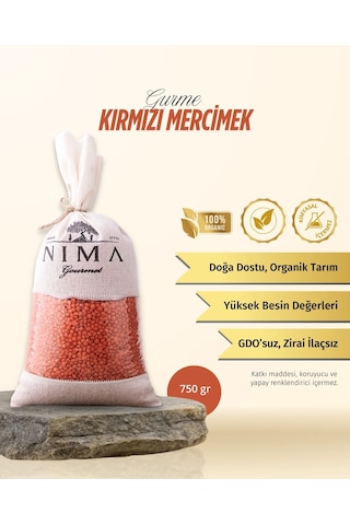 Nima Gurme Kırmızı Mercimek 750 G