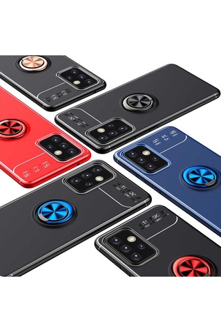 Samsung Uyumlu Galaxy A72 Kılıf Zore Ravel Silikon Kapak Kırmızı