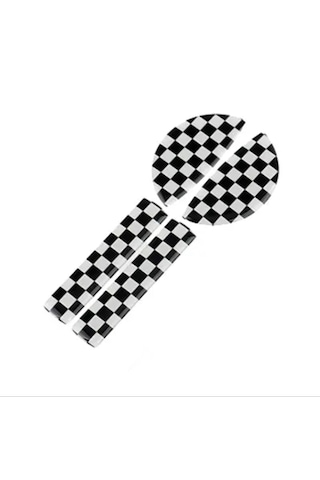 F54 F55 F60 Mini Cooper İç Kapı Kolu Sticker Kaplama Dama Desen