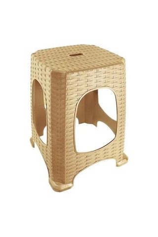 Flybuy Yemek İçin Plastik Tabure 54784615 Beyaz, Ev Dekorasyonu İçin Ideal Bej