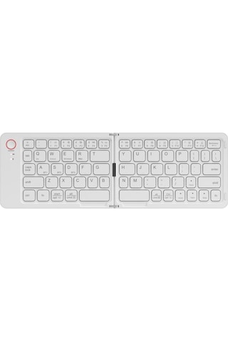B023 İki Katlanır Taşınabilir Mini Kablosuz Bluetooth Klavye Siyah Beyaz Yeşil