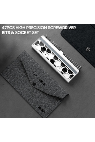 Symbee Jm-8184 Chromium Vanadium Çelik Tornavida Seti - 46 Parça Precision Tamir Aleti, Telefon Ve Cihaz Tamiri İçin, Yumuşak Çanta İle Diğer