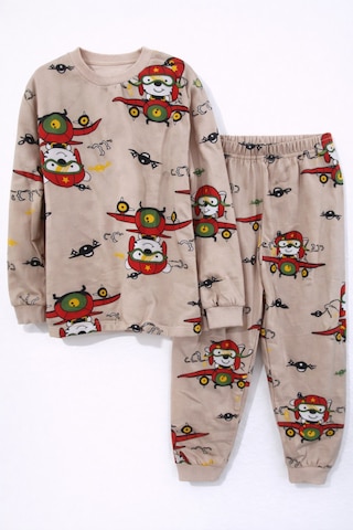 Mini Stella Kids Helikopter Desenli Erkek Çocuk Pijama Takımı Mavi
