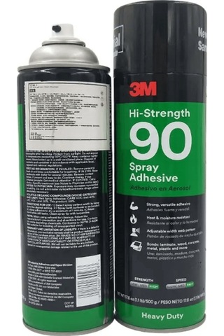 3m Sprey 90 Yüksek Dirençli Sprey Yapıştırıcı, Şeffaf - 500 Ml