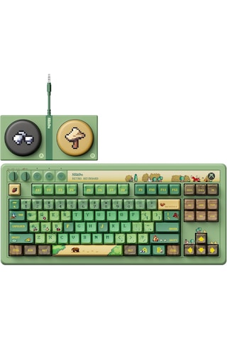 8bitdo Retro 87 Forest Wonder Mekanik Klavye Bluetooth/2.4g/usb-c Kablosuz Oyuncu Klavyesi Lisanslı Windows Ve Android