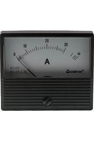 30A Analog Ampermetre - Panel Tipi Ölçü Aleti Kly-T670