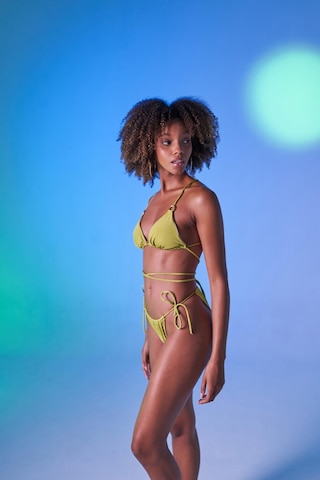 Holly Lolly Bağcıklı U Kesim Brezilya Model Slim Delphi Bikini Altı Yeşil