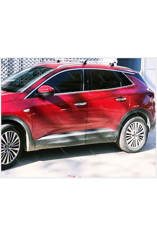 Opel Grandland X Krom Cam Üst Çıtası 8 Parça 2017 ve Üzeri