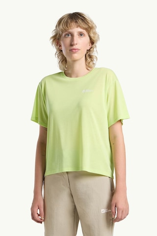 Jack Wolfskin Vonnan Crop T W Sarı Kadın Kısa Kol T-shirt 000000000102233079 Sari