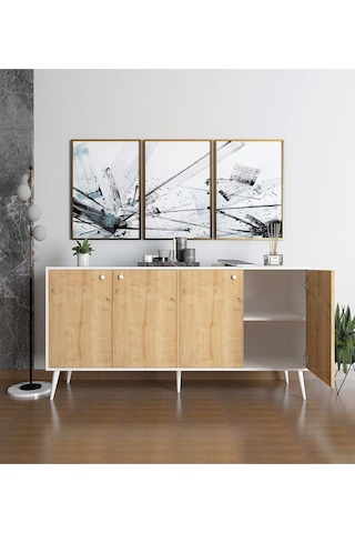 Floradesign Sarissa Konsol / Konsol / Çok Amaçlı Dolap 160 Cm Meşe