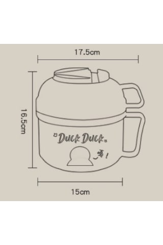 Lichen Paslanmaz Çelik Japon Tarzı Beslenme Çantası, Büyük