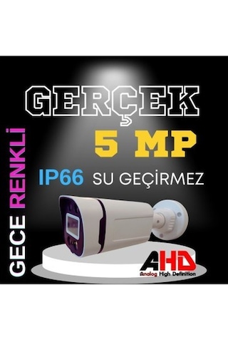 2 Iç 2 Dış 4 Kameralı Gece Renkli Sesli 5 Mp 320 Gb Hdd Dahil Ahd Güvenlik Kamera Seti