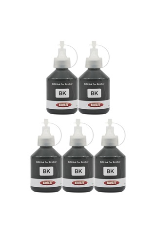 Ekoset Brother Dcp T500W T510W Uyumlu Siyah Mürekkep 100 ML 5 Adet