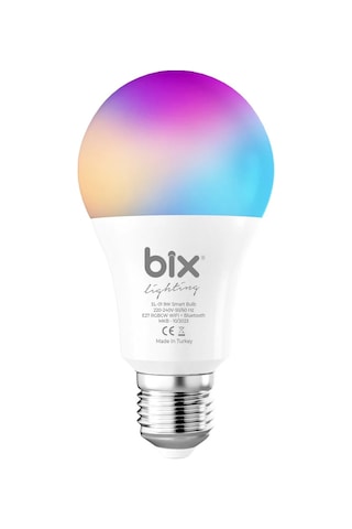 Bix Aura 9w Led Rgb Wifi-bluetooth Uzaktan Kontrollü Akıllı Ampul Rgb