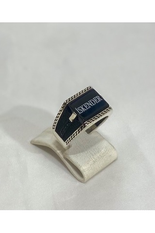 Kişiye Özel İsimli Gümüş Erkek Yüzük F1806 Gümüş