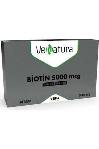 Venatura Biotin 5000 Mcg 30 Tablet