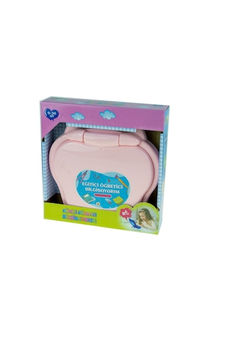 Oyuncak Mini Laptop Eğitici Öğretici Bilgisayarım Türkçe Pembe
