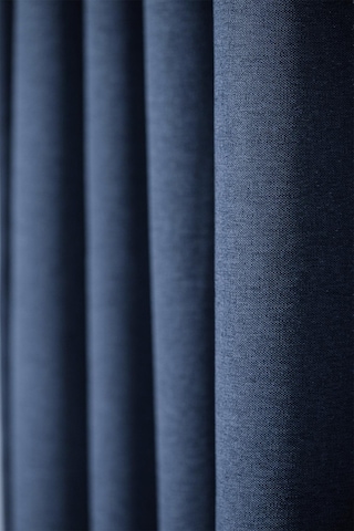 Olea 140x270 Cm 2 Adet Fon Perde İndigo Mavi