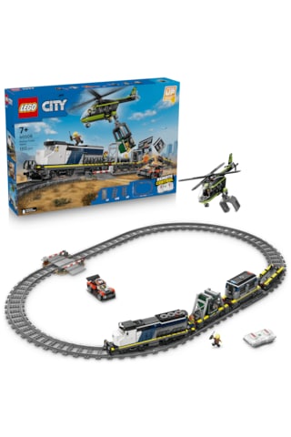 LEGO® City Polis Treni Soygunu 60508 – 7 Yaş ve Üzeri Çocuklar için 6 Minifigür İçeren Yaratıcı Oyuncak Yapım Seti (1313 Parça)