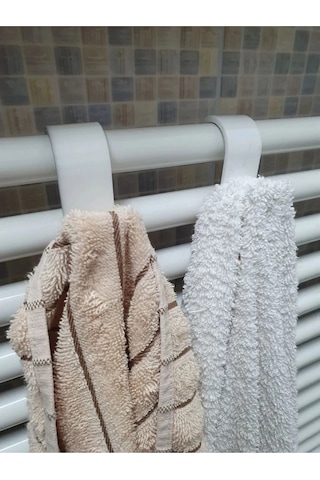 Mosilla Havlupan Askılık 2 Adet Banyo Askı Beyaz
