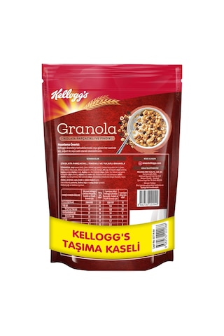 Granola Çikolata Parçacıklı Ve Fındıklı 500 Gram,granola Kap Hediye