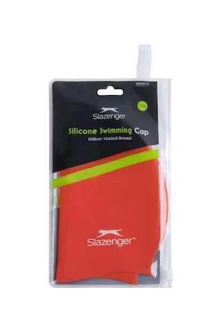 Slazenger Yüzücü Bonesi Silikon Sn00 Red Pvc Zipper Bag Kırmızı
