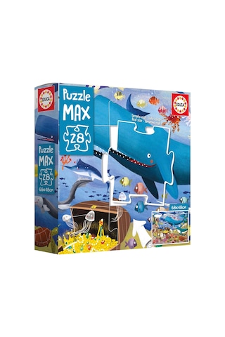 Educa Puzzle Maxi Deniz Altı Hayvanları 28 Parça Çocuk Puzzle - 68 X 48 Cm - 3+ Yaş