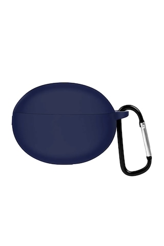 Huawei Freebuds 5i / Freebuds 6i Uyumlu Silikon Kılıf Kanca Lacivert