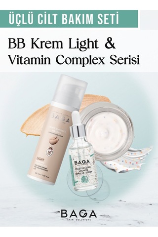 Bb Krem Light & Vitamin Kompleks Krem & Vitamin Kompleks Serum Üçlü Cilt Bakım Seti Diğer