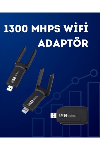 Northcity Ac1200 Usb Wifi Adaptör 1200 Mbps Hızlı Kablosuz Ağ Kartı