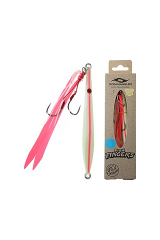 Ocean Angler Fish Fingers Jig 60Gr. Pink Lumo Glow