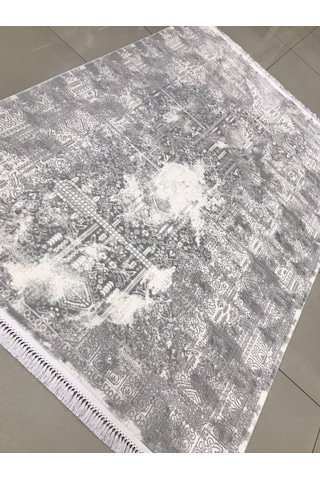 Padişah Halı Santo 77768 095 Serisi Akrilik Salon Oturma Yatak Odası Halısı Gri