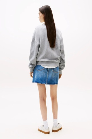 Tommy Jeans Kadın Sweatshirt-dw0dw21202 Gri