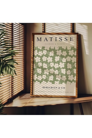 Matisse Çerçevesiz Poster, Modern Dekoratif Çerçevesiz Poster, Tablo, Matisse-15, 40 X 50