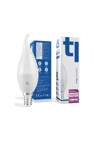 Redeem Plus C37a E14 Mum Ampul, Titreşimsiz, Göz Konforu, 610 Lümen, Beyazı, 5000 Kelvin