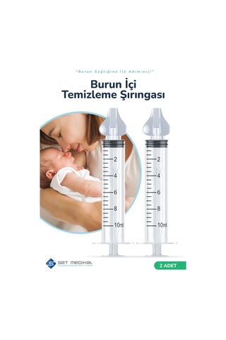Burun İçi Temizleme Şırıngası, Burun Yıkama Enjektörü, Nasal
