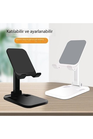 Luckysouk Masaüstü Canlı Yayın Drama Mini Taşınabilir Teleskopik Katlanır Cep Tablet Telefon Evrensel Tutucu Kırmızı - Siyah Yok Havalandırma 642n0p