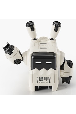 Gravastar Delta35 Robot Figürlü 35w Hızlı Şarj Adaptörü Ve Şarj Standı, Beyaz