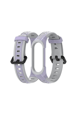 Mijobs Xiaomi Mi Band 5-4 Çift Renk Kayış Kordon- 5775