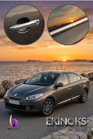 Renault Fluence Avantaj 2 Li Krom Set 2010 Ve Sonrası -2ürün- Paslanmaz Çelik