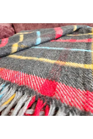 Çift Kişilik Pamuklu Battaniye 180x200 Cm 5045 Çok Renkli