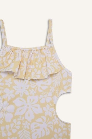 DeFacto Kız Çocuk Çiçekli Mayo E3540A825HSYL296 Sarı