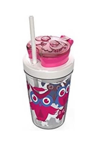 Snack Atiştirmalik Tritan Bardak 350 Ml, Pembe .