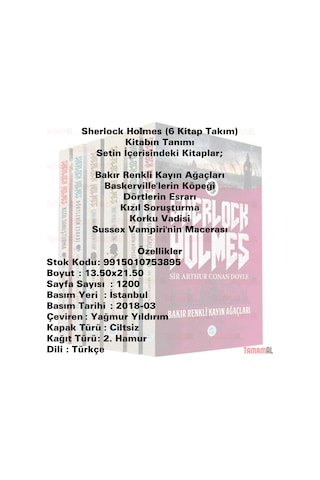 Sherlock Holmes Seti 6 Kitap - Sir Arthur Conan Doyle