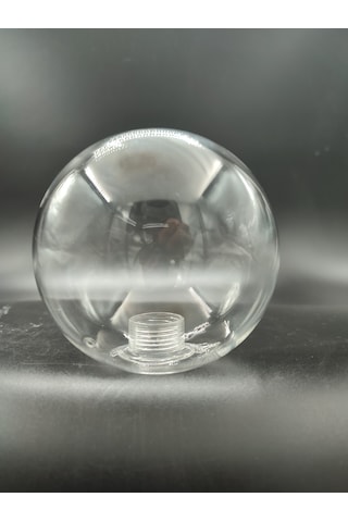 G.9 Ampule Göre,glob Avize Camı.şeffaf Renkte Çapı:10.00 Cm Küre.kendinden Dişli