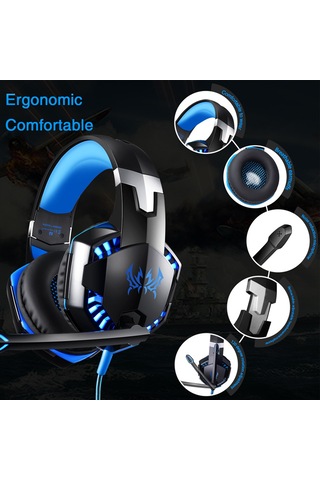 Reedark Kotıon Each G2000 Profesyonel Oyun Kulaklığı - 50mm Ses Sürücü, 360 Ses, Mikrofonlu, Rgb Aydınlatma