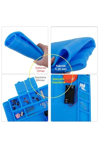 Tamir Matı 500 C Silikon Isıya Dayanıklı S-160 Onarım Devrim Pedi