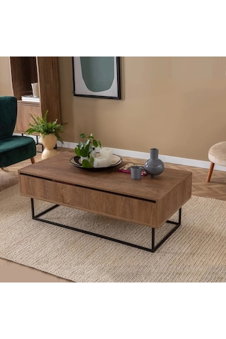 Eşyala. Akıllı Sehpa Ortadan Açılır Atlantik 120 X 60 X 43 Cm Siyah