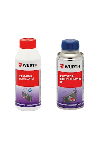 Würth Radyatör Sızıntı Önleyici Hp + Würth Radyatör Temizleme 2'li Set Würth Radyatör Sızıntı Önleyici Hp + Würth Radyatör Temizleme 2'li Set