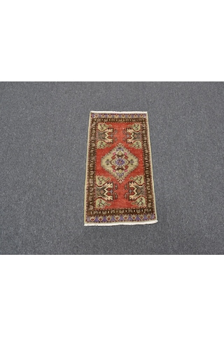 Zehra Abla Halı Vintage El Dokuma Nadir Anadolu Yün Halı 5978